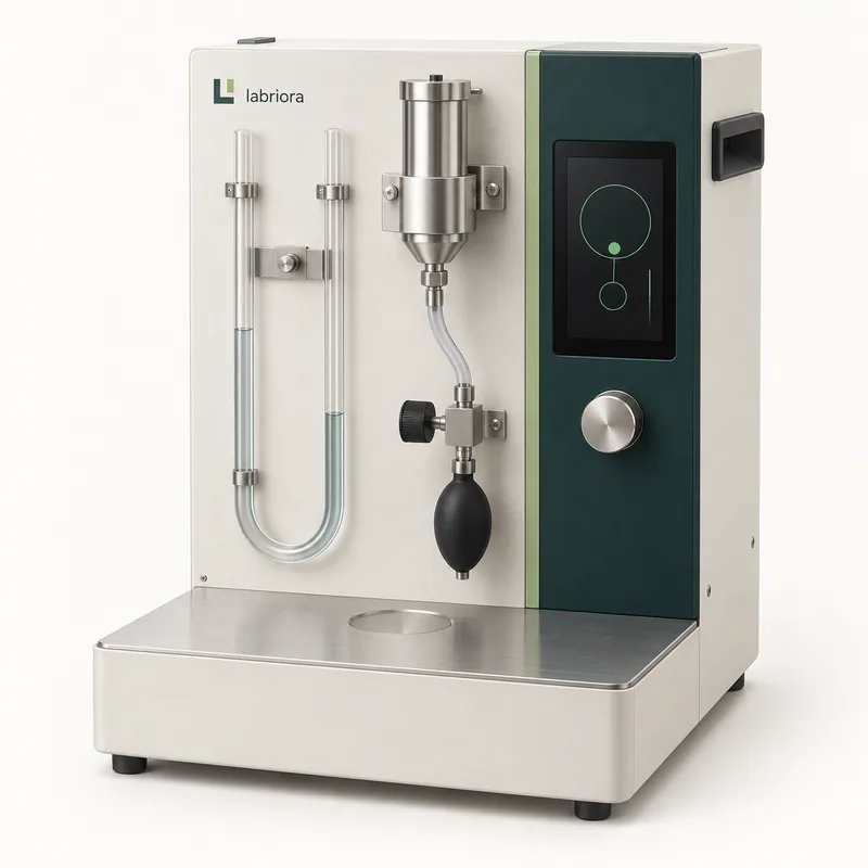 Blaine air permeability apparatus — Labriora design concept