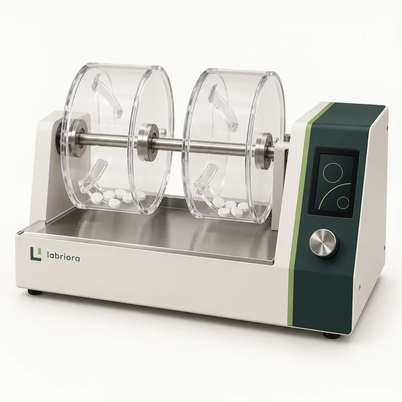 Tablet friability tester — Labriora design concept