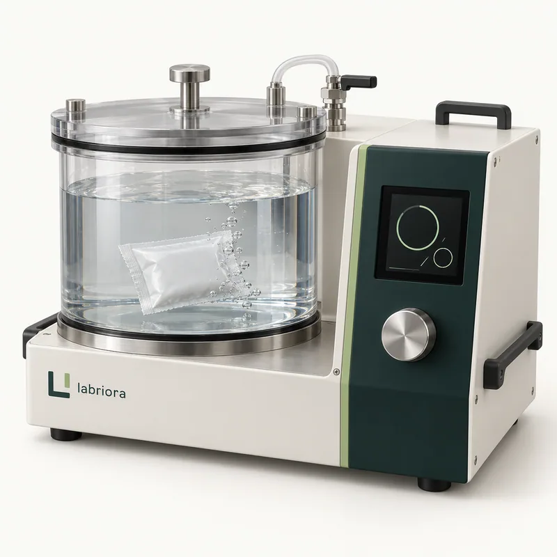 Vacuum package leak tester — Labriora design concept